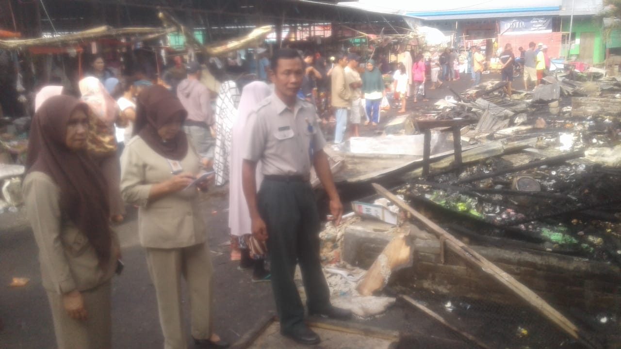 Kebakaran di Pasar Poyowa Kecil
